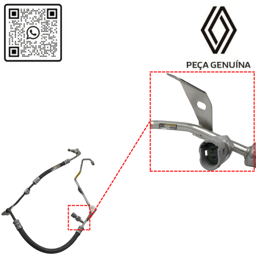 RN 742209 8200742209 MANGUEIRA DE PRESSAO DA DIRE€AO LOGANSANDERO 1.6 16V 07-14 - 4